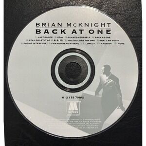 Brian McKnight Back At One CD 1999 Motown R&B Soul 0121537082 Disc Only